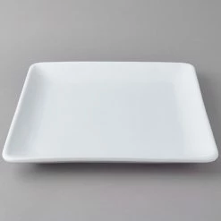 American Metalcraft Prestige CER15 14" X 14" White Square Stoneware Platter -Rak Porcelain shop 1017339