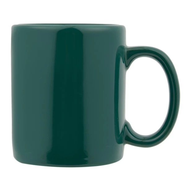 Tuxton BGM-1202 12 Oz. Hunter Green China C-Handle Mug - 24/Case 1 Tuxton BGM-1202 12 Oz. Hunter Green China C-Handle Mug - 24/Case