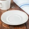 World Tableware FH-519 Farmhouse 6 1/4" Round Ivory (American White) Porcelain Saucer - 36/Case