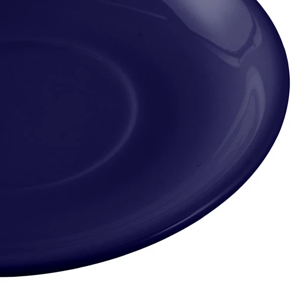 Tuxton BCE-066 6 3/4" Cappuccino China Saucer - Cobalt - 24/Case 4 Tuxton BCE-066 6 3/4" Cappuccino China Saucer - Cobalt - 24/Case - Image 4