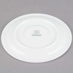 Syracuse China 911191031 Baroque 6 1/8" Bone China Stackable Saucer - 36/Case 7 Syracuse China 911191031 Baroque 6 1/8" Bone China Stackable Saucer - 36/Case -Rak Porcelain shop 1022032