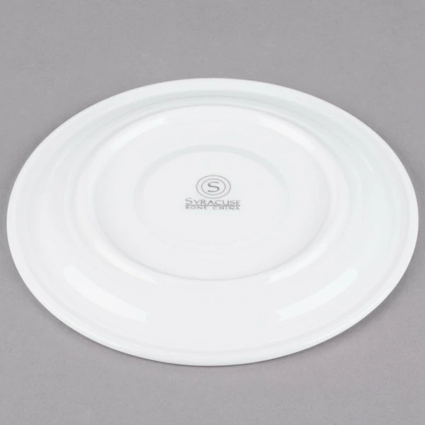 Syracuse China 911191031 Baroque 6 1/8" Bone China Stackable Saucer - 36/Case 3 Syracuse China 911191031 Baroque 6 1/8" Bone China Stackable Saucer - 36/Case - Image 3