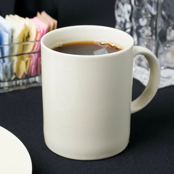 10 Strawberry Street RCR0028 Royal Cream 8 Oz. Porcelain C-Handle Mug - 24/Case 1 10 Strawberry Street RCR0028 Royal Cream 8 Oz. Porcelain C-Handle Mug - 24/Case