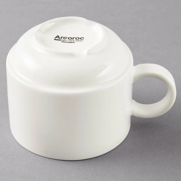 Arcoroc G3745 Daring Porcelain 7 1/4 Oz. Stack Cup By Arc Cardinal - 24/Case 3 Arcoroc G3745 Daring Porcelain 7 1/4 Oz. Stack Cup By Arc Cardinal - 24/Case - Image 3