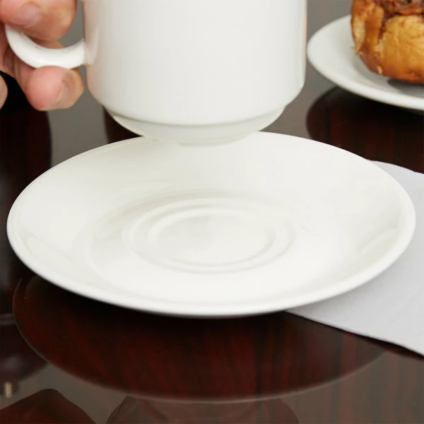 Arcoroc G3751 Daring Porcelain Saucer For G3745 Porcelain Cup By Arc Cardinal - 24/Case 1 Arcoroc G3751 Daring Porcelain Saucer For G3745 Porcelain Cup By Arc Cardinal - 24/Case