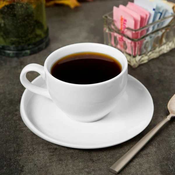 Syracuse China 905356123 Slenda Verve 6" Round Royal Rideau White Porcelain Saucer - 36/Case 6 Syracuse China 905356123 Slenda Verve 6" Round Royal Rideau White Porcelain Saucer - 36/Case - Image 6