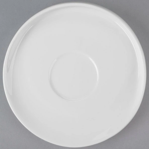 Syracuse China 905356123 Slenda Verve 6" Round Royal Rideau White Porcelain Saucer - 36/Case 2 Syracuse China 905356123 Slenda Verve 6" Round Royal Rideau White Porcelain Saucer - 36/Case - Image 2