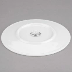Syracuse China 905356590 Slenda 5 1/8" Royal Rideau White Porcelain Saucer - 36/Case -Rak Porcelain shop 1081576