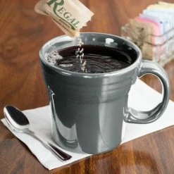 Fiesta® Dinnerware From Steelite International Fiesta® Dinnerware From Steelite International HL1475339 Slate 15 Oz. Tapered China Mug - 12/Case