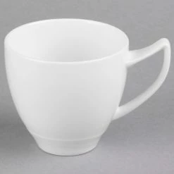 Syracuse China 987659330 Silk 8.5 Oz. Royal Rideau White Porcelain Cup - 36/Case -Rak Porcelain shop 1112033