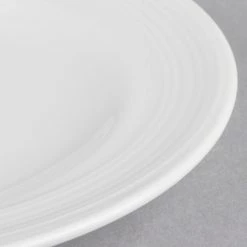 Syracuse China 987659332 Silk 6" Round Royal Rideau White Porcelain Saucer - 36/Case 8 Syracuse China 987659332 Silk 6" Round Royal Rideau White Porcelain Saucer - 36/Case -Rak Porcelain shop 1112062
