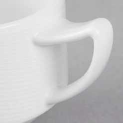 Syracuse China 987659364 Silk 8.5 Oz. Royal Rideau White Porcelain Stacking Cup - 36/Case -Rak Porcelain shop 1113022