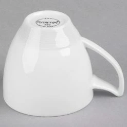 Syracuse China 987659330 Silk 8.5 Oz. Royal Rideau White Porcelain Cup - 36/Case -Rak Porcelain shop 1116640