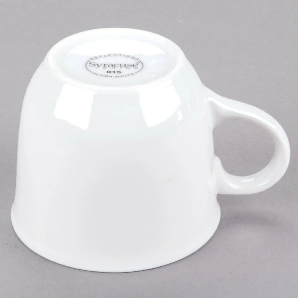 Syracuse China 911194015 Reflections 8 Oz. Aluma White Porcelain Tea Cup - 36/Case 4 Syracuse China 911194015 Reflections 8 Oz. Aluma White Porcelain Tea Cup - 36/Case - Image 4