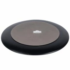 10 Strawberry Street RPPLE-BLKDIN Matte Wave 10 3/4" Black Dinner Stoneware Plate - 12/Case -Rak Porcelain shop 1190812