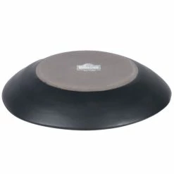 10 Strawberry Street RPPLE-BLKPSTA Matte Wave 9 3/4" Black Pasta Stoneware Plate - 18/Case -Rak Porcelain shop 1190820