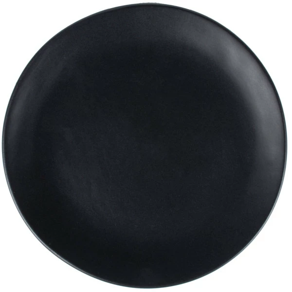 10 Strawberry Street RPPLE-BLKSLD Matte Wave 8" Black Salad Stoneware Plate - 24/Case 2 10 Strawberry Street RPPLE-BLKSLD Matte Wave 8" Black Salad Stoneware Plate - 24/Case - Image 2