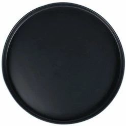 10 Strawberry Street RPPLE-BLKTRAY Matte Wave 12 3/4" Black Stoneware Tray - 9/Case -Rak Porcelain shop 1190846