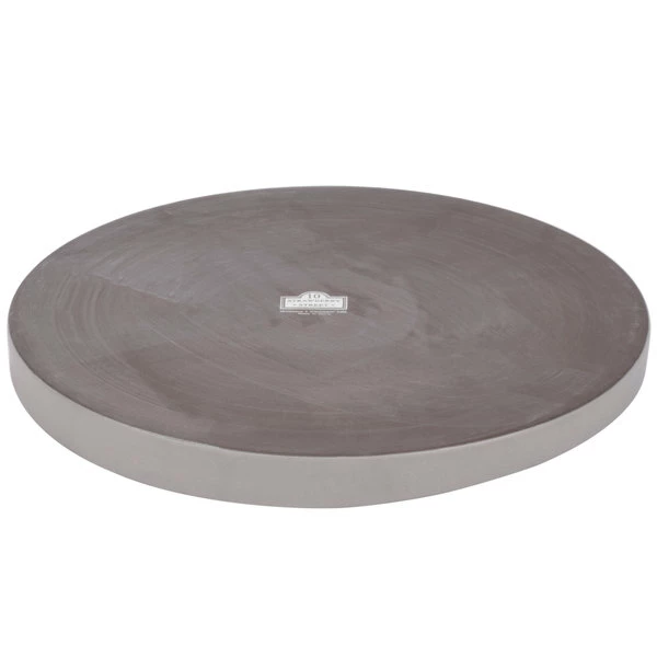 10 Strawberry Street RPPLE-GREYTRAY Matte Wave 12 3/4" Gray Stoneware Tray - 9/Case 3 10 Strawberry Street RPPLE-GREYTRAY Matte Wave 12 3/4" Gray Stoneware Tray - 9/Case - Image 3