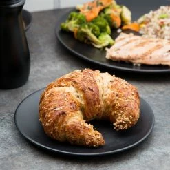 10 Strawberry Street RPPLE-BLKBB Matte Wave 6 1/4" Black Bread And Butter Stoneware Plate - 36/Case