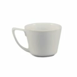 CAC China CAC PRM-2-P Clinton 2 Oz. Rolled Edge Bright White Porcelain Espresso Cup - 36/Case