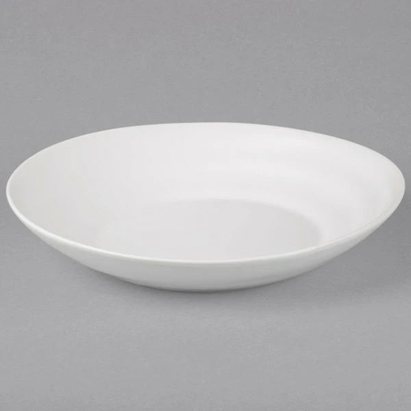 10 Strawberry Street RPPLE-WHTPSTA Matte Wave 9 3/4" White Pasta Stoneware Plate - 18/Case 2 10 Strawberry Street RPPLE-WHTPSTA Matte Wave 9 3/4" White Pasta Stoneware Plate - 18/Case - Image 2