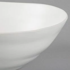 10 Strawberry Street RPPLE-WHTSRVBWL Matte Wave 80 Oz. White Serving Stoneware Bowl - 4/Case -Rak Porcelain shop 1198870