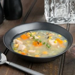 10 Strawberry Street RPPLE-BLKSOUP Matte Wave 5 Oz. Black Soup Stoneware Bowl - 36/Case