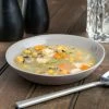 10 Strawberry Street RPPLE-GREYSOUP Matte Wave 5 Oz. Gray Soup Stoneware Bowl - 36/Case