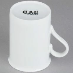 CAC China CAC MAJ-17 Majesty European Bone China 10 Oz. Mug - 36/Case -Rak Porcelain shop 1201311