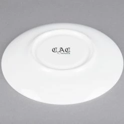 CAC China CAC MAJ-2 Majesty European Bone China 6" Saucer - 36/Case 9 CAC China CAC MAJ-2 Majesty European Bone China 6" Saucer - 36/Case -Rak Porcelain shop 1201363