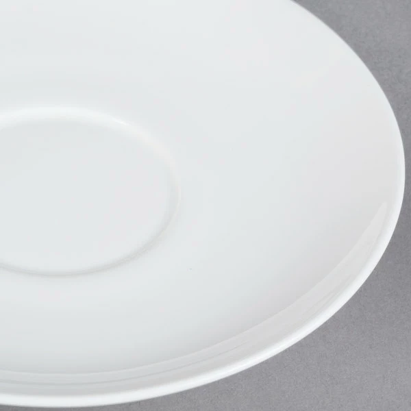 CAC China CAC MAJ-2 Majesty European Bone China 6" Saucer - 36/Case 5 CAC China CAC MAJ-2 Majesty European Bone China 6" Saucer - 36/Case - Image 5