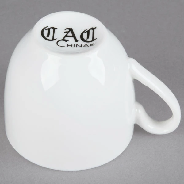 CAC China CAC MAJ-35 Majesty European Bone China 3.5 Oz. Cup - 36/Case 4 CAC China CAC MAJ-35 Majesty European Bone China 3.5 Oz. Cup - 36/Case - Image 4