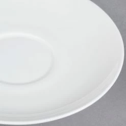 CAC China CAC MAJ-36 Majesty European Bone China 4 1/2" Saucer - 36/Case -Rak Porcelain shop 1201418