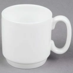 10 Strawberry Street B4522 Izabel Lam Pond 13 Oz. White Bone China Coffee Cup - 36/Case -Rak Porcelain shop 1203944