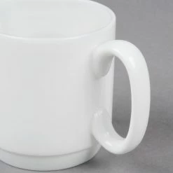 10 Strawberry Street B4522 Izabel Lam Pond 13 Oz. White Bone China Coffee Cup - 36/Case -Rak Porcelain shop 1203946