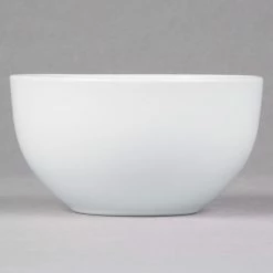 10 Strawberry Street WM-7-WHT Wazee Matte 16 Oz. Round White Stoneware Cereal Bowl - 24/Case -Rak Porcelain shop 1213202