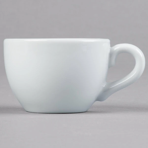 Tuxton BPF-0301 3 Oz. Porcelain White China Cappuccino / Espresso Cup - 24/Case 2 Tuxton BPF-0301 3 Oz. Porcelain White China Cappuccino / Espresso Cup - 24/Case - Image 2