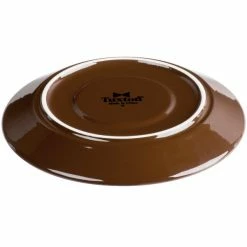 Tuxton DME-0631 6 3/8" Mahogany Cappuccino China Saucer - 24/Case -Rak Porcelain shop 1245638