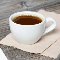 Tuxton BPF-0301 3 Oz. Porcelain White China Cappuccino / Espresso Cup - 24/Case