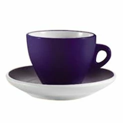 CAC China CAC E-75-CBU Venice 7.5 Oz. Blue Cup With 5 7/8" Saucer - 36/Case