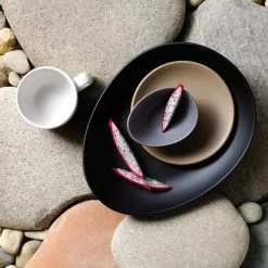 World Tableware DRI-14-D Driftstone 6" Driftwood Satin Matte Porcelain Saucer - 24/Case -Rak Porcelain shop 1318577