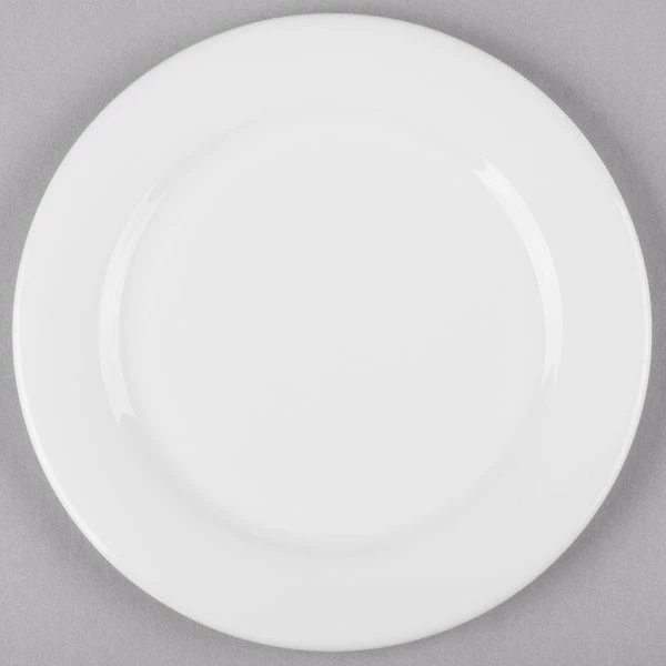 Syracuse China Syracuse 911190003 International 6 1/2" Bone China Round Dessert Plate - 36/Case 2 Syracuse China Syracuse 911190003 International 6 1/2" Bone China Round Dessert Plate - 36/Case - Image 2