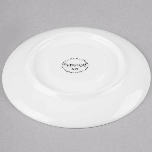 Syracuse China Syracuse 911190017 International 5" Bone China Round A.D. Coffee Saucer - 36/Case 3 Syracuse China Syracuse 911190017 International 5" Bone China Round A.D. Coffee Saucer - 36/Case - Image 3