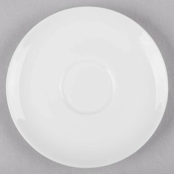 Syracuse China Syracuse 911190017 International 5" Bone China Round A.D. Coffee Saucer - 36/Case 2 Syracuse China Syracuse 911190017 International 5" Bone China Round A.D. Coffee Saucer - 36/Case - Image 2