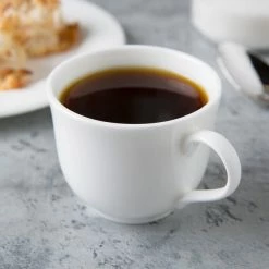 Syracuse China Syracuse 911190016 International 4 Oz. Bone China Round A.D. Coffee Cup - 36/Case