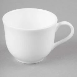 Syracuse China Syracuse 911190016 International 4 Oz. Bone China Round A.D. Coffee Cup - 36/Case -Rak Porcelain shop 1325606
