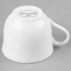Syracuse China Syracuse 911190016 International 4 Oz. Bone China Round A.D. Coffee Cup - 36/Case -Rak Porcelain shop 1325607