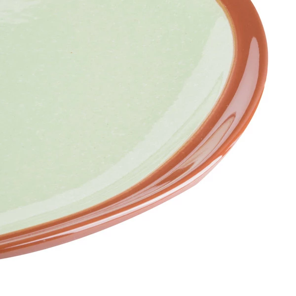 Syracuse China 922224358 Terracotta 12" Fern Green Plate - 12/Case 4 Syracuse China 922224358 Terracotta 12" Fern Green Plate - 12/Case - Image 4