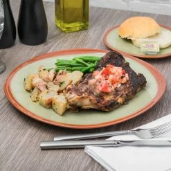 Syracuse China 922224352 Terracotta 10 3/4" Fern Green Plate - 12/Case